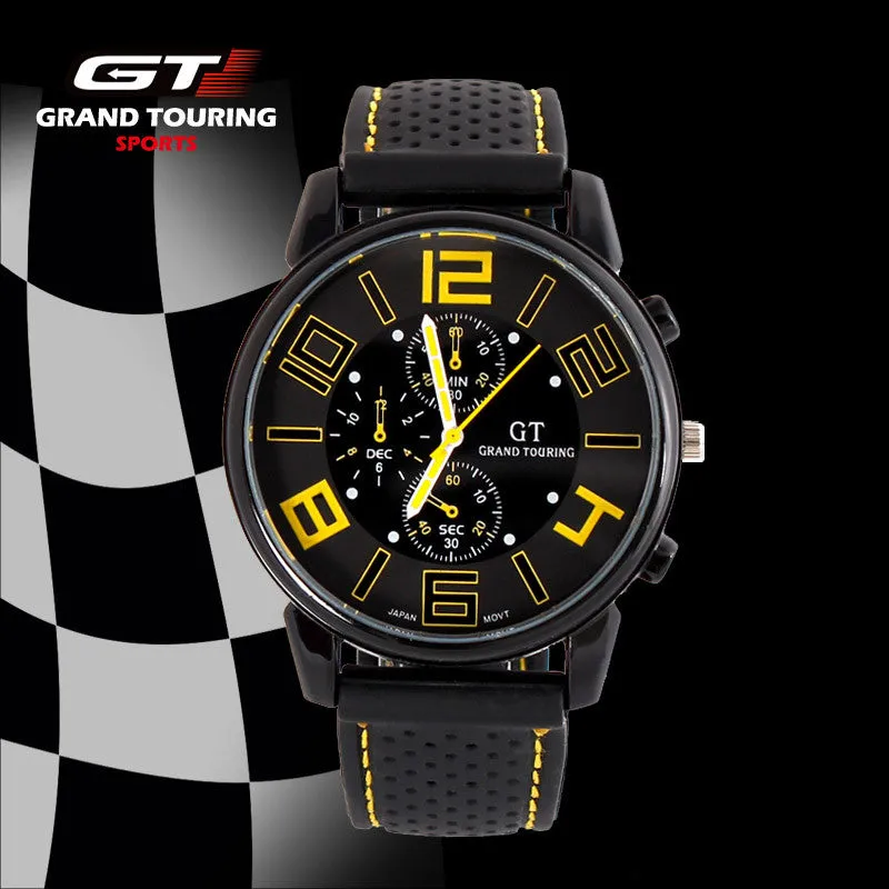 F1 Grand Touring GT Brand Men Sport Quartz Watch Military Wristwatch Fashion Men's Watches