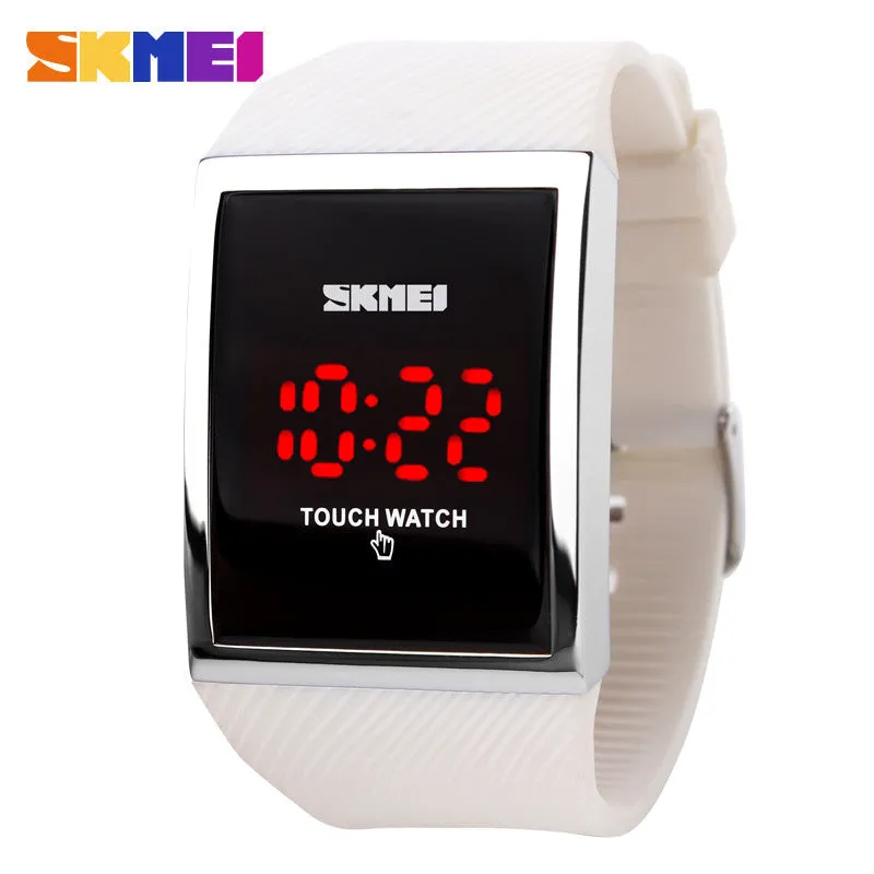 Fashion Men Women Electronic LED Touch Candy Jelly Watch Silicone Sports Digital Watch