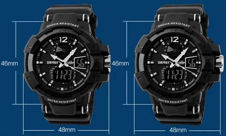 Fashion Outdoor Men Boy Sports Watches SKMEI Brand LED Digital Quartz Multifunction Waterproof Military Watch Dress Wristwatches