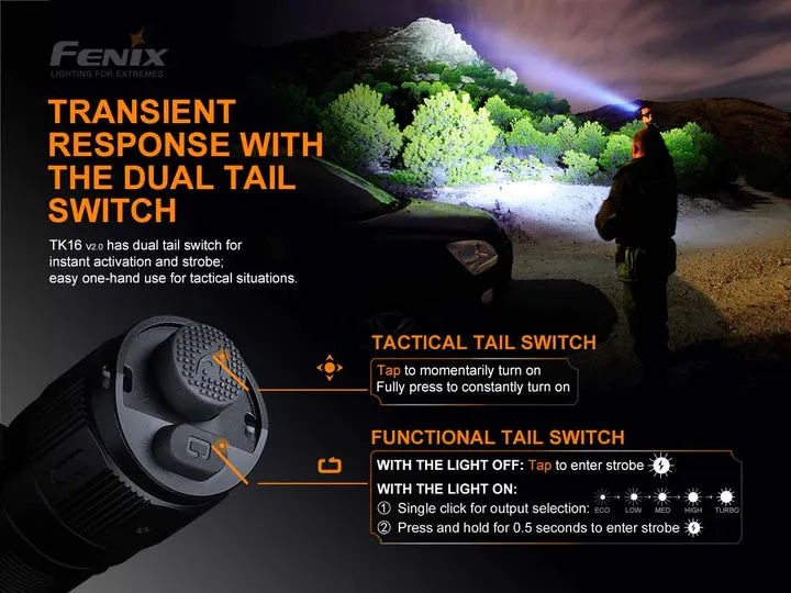 FENIX TK16 V2.0 TACTICAL FLASHLIGHT