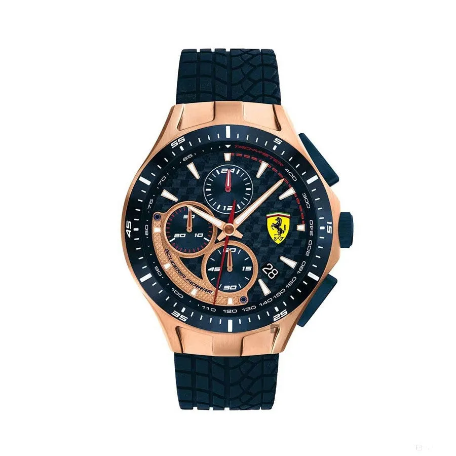 Ferrari Watch, Race Day Chrono Mens, 44 mm, Blue, 2020