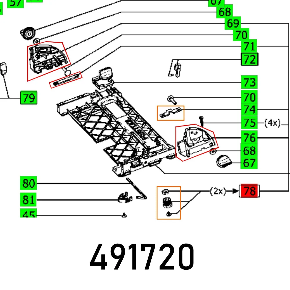 Festool, Adjusting Wheel Ts 55 Ebq, FES491720