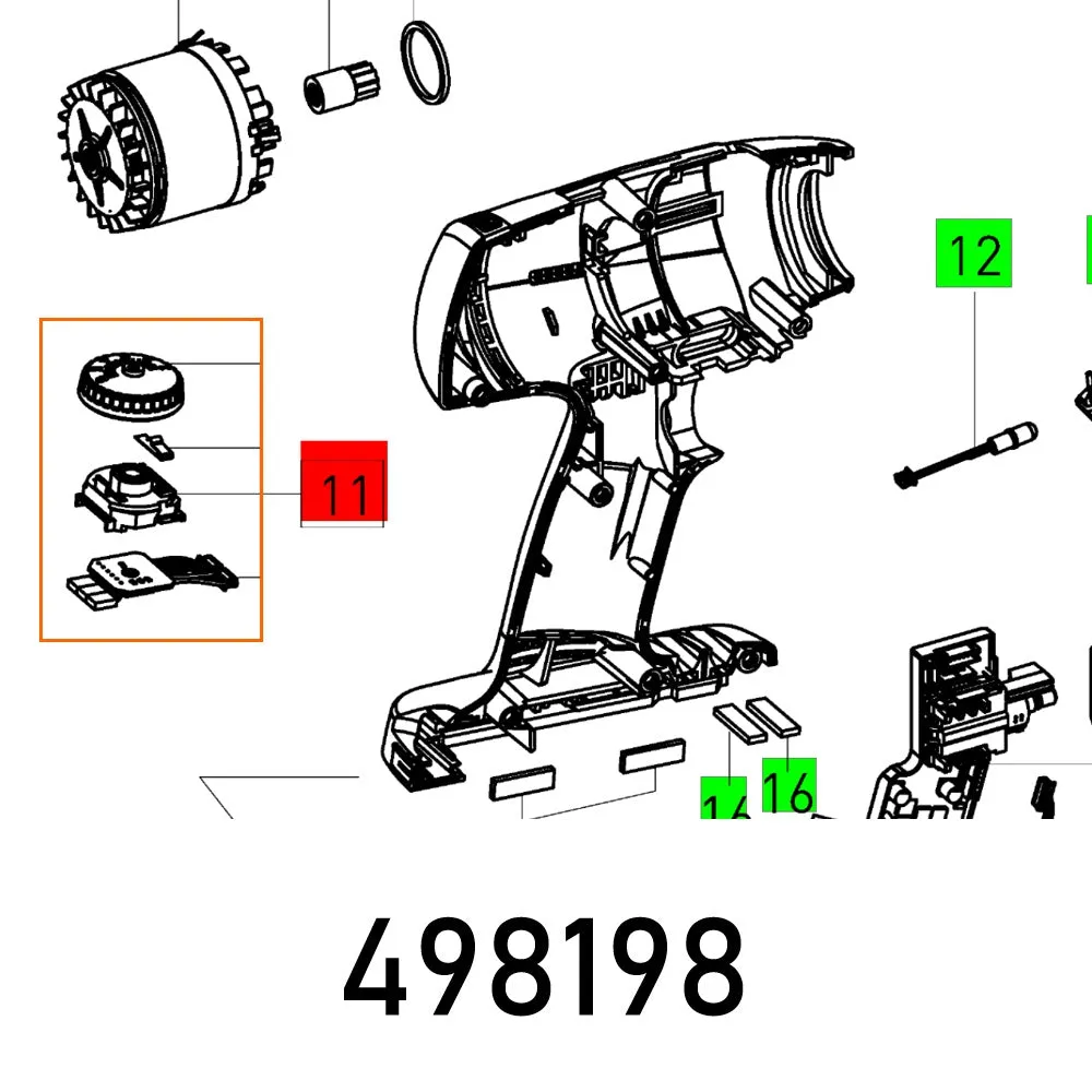 FESTOOL ADJUSTMENT WHEE TI 15 ET-BG FES498198