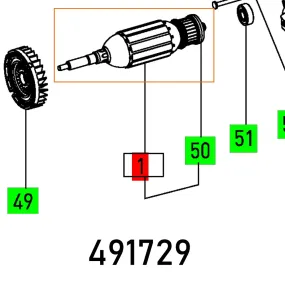 Festool, Armature 230V Ts 55 Q, FES491729