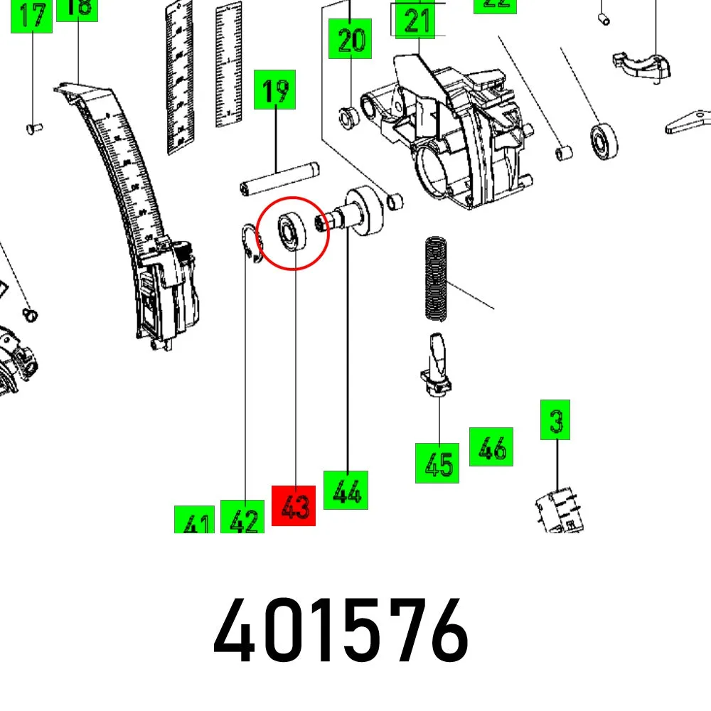 Festool, Ball Bearing 6001 2Rs Din 625, FES401576