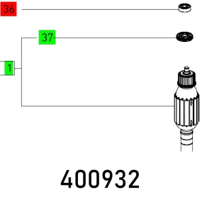 Festool, Ball Bearing 629 A4 Dmc 3J Ns7, FES400932