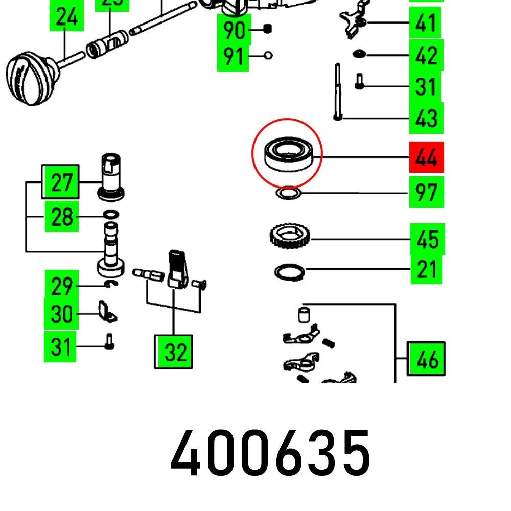 Festool, Ball Bearing Of 2000/1, FES400635