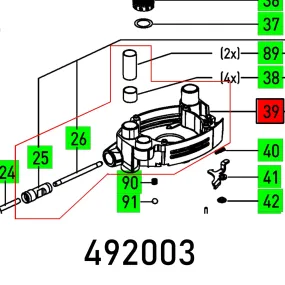 Festool, Base Plate Of 1400 Ebq, FES492003