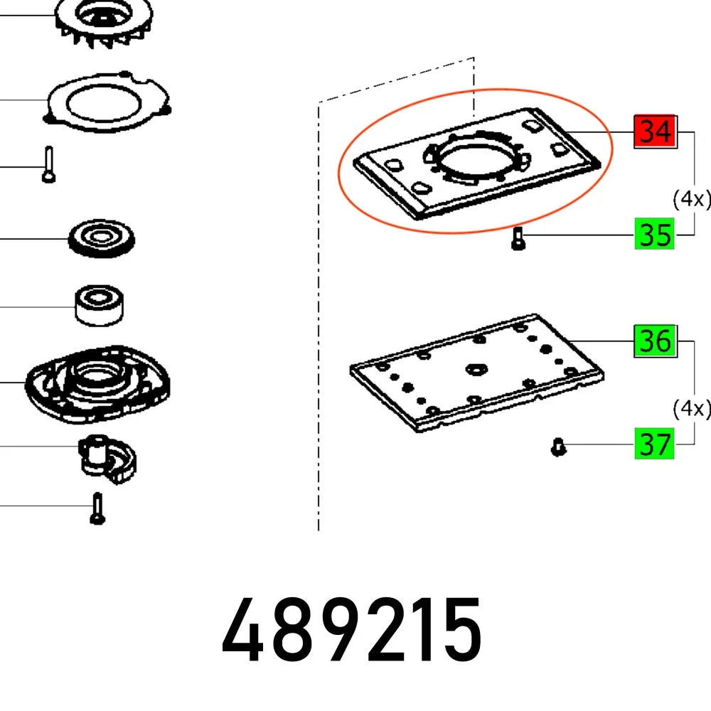 Festool, Base Plate Rs 400, FES489215