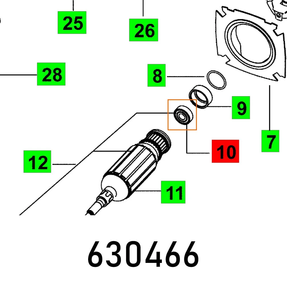 FESTOOL BEARING 608 BB1-0188 ED FES630466