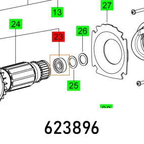 FESTOOL BEARING 627 T1XZZ1 MC5 E FES623896