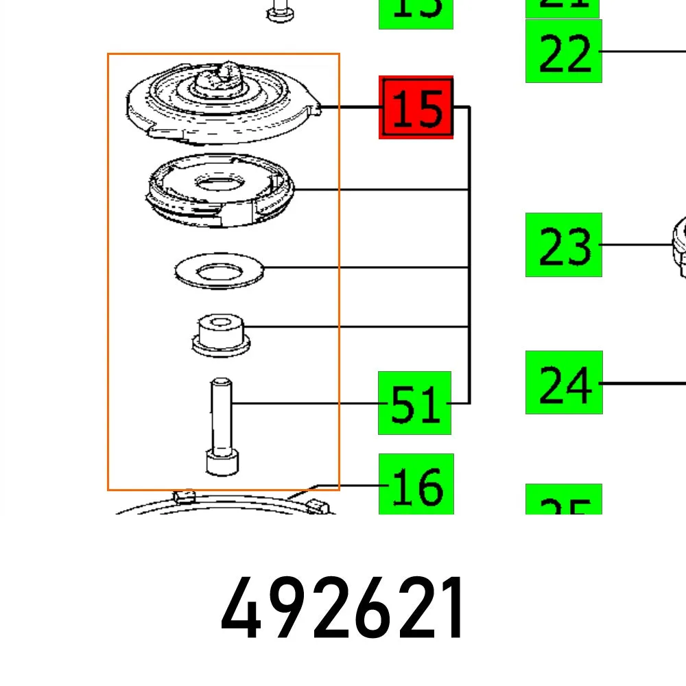 Festool, Bearing Flange Ro 125, FES492621