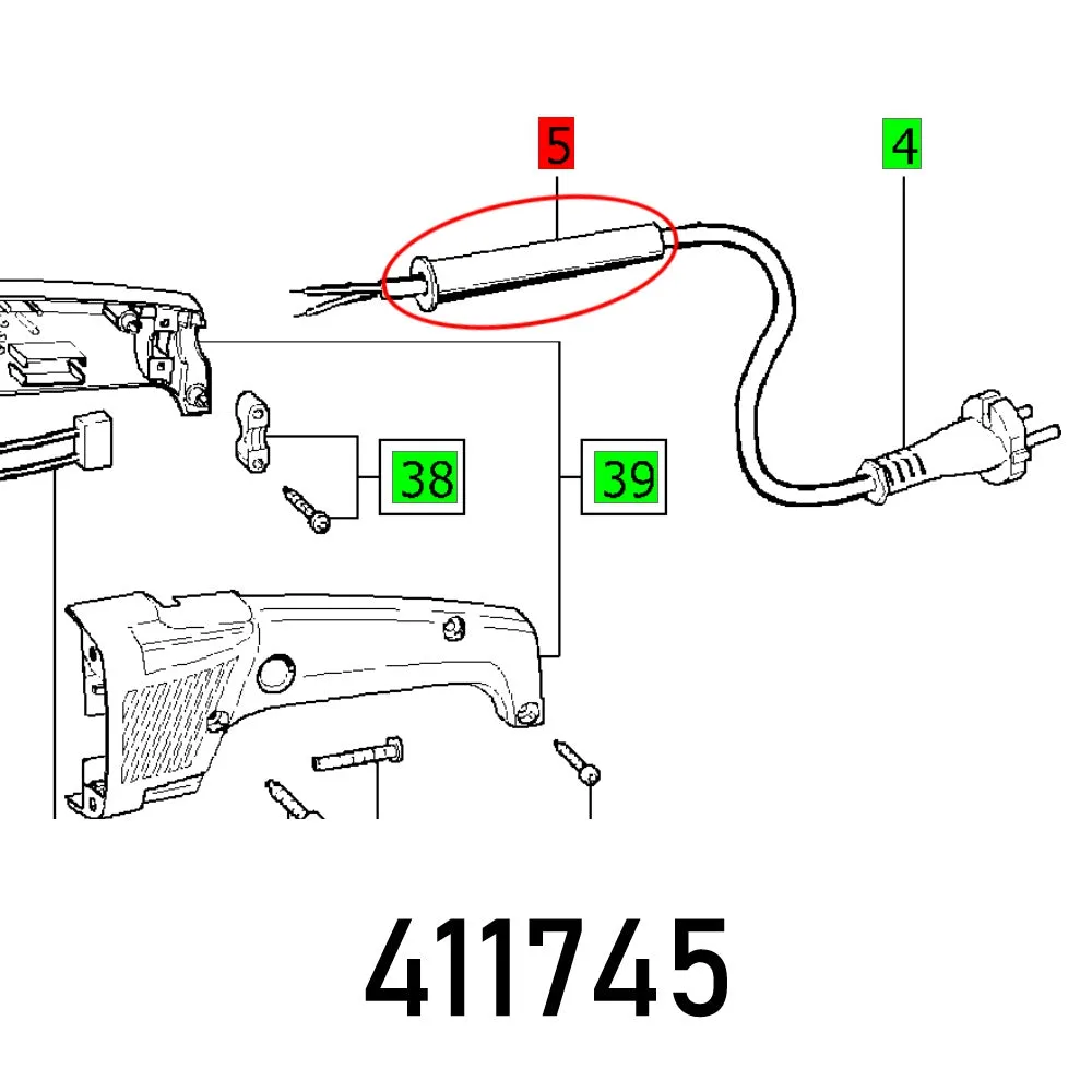 Festool, Cable Sleeve Ws 0904 103.519, FES411745