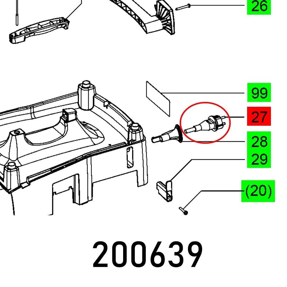 Festool, Cable W.Connect H07Rn-F 3X1,5 Din Et-Bg, FES200639