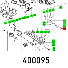 Festool, Ch. Head Screw Din 912-M5X12-12.9, FES400095