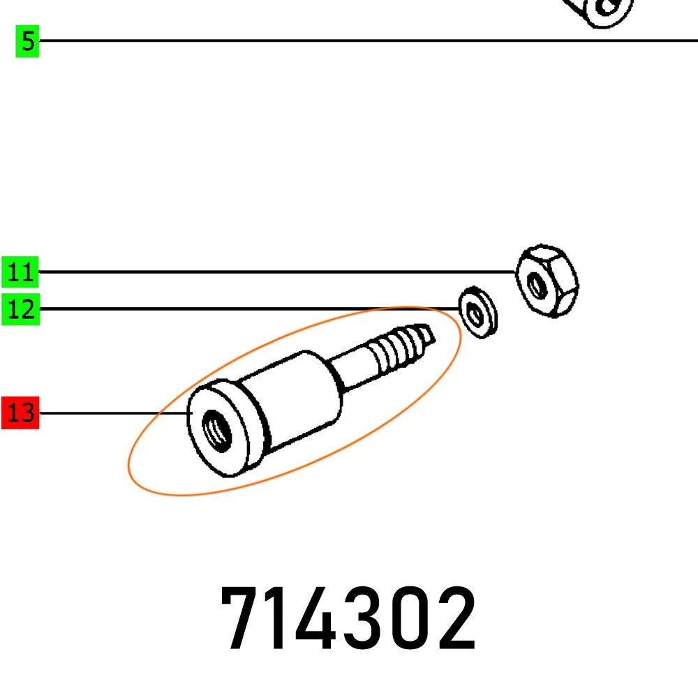 FESTOOL EXTENSION SPIND HR FES714302