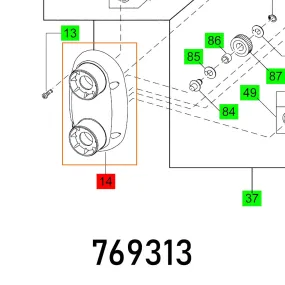 FESTOOL GEAR BOX MX 1600/2 EQ DUO FES769313