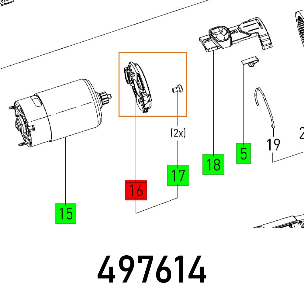 FESTOOL MOTOR RETAINER CXS FES497614