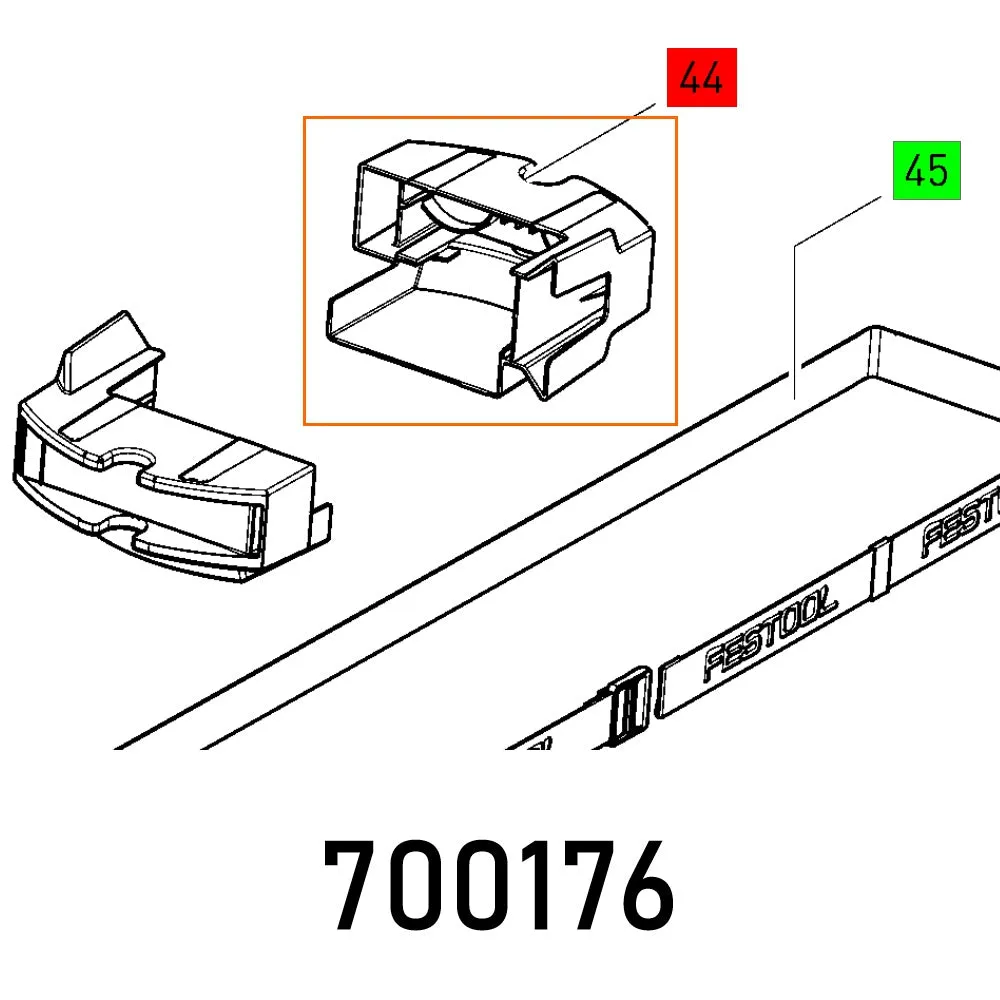 FESTOOL PROTECTING CAP KA-UG-R/L FES700176