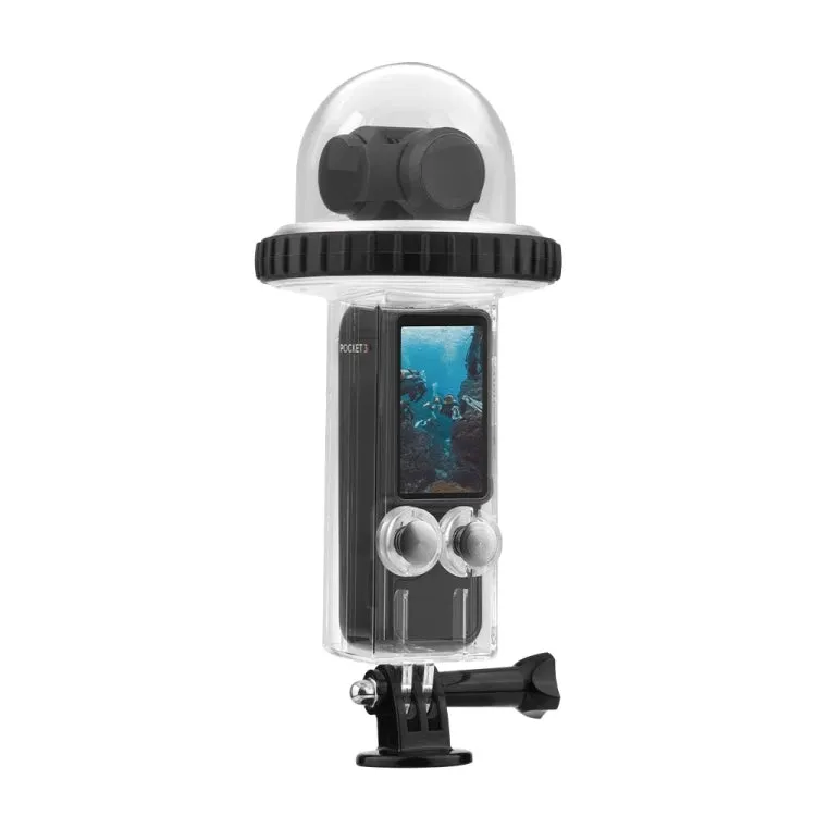 For DJI Osmo Pocket 3 BRDRC 40m Depth Waterproof Case Diving Housing Cover(Black Handle)