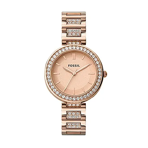 Fossil Analog Rose Gold Dial Women's Watch-BQ3181