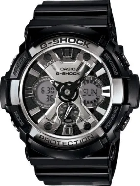 G-Shock Analog Digital Black Steel Bezel GA200BW-1A Watch