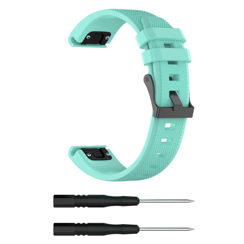 Garmin D2 Delta silicone sports bracelet with 22mm quick release (170-220 mm) - Turquoise