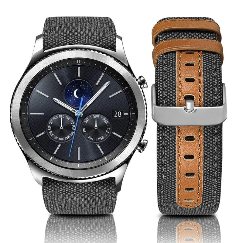 Garmin Fenix 6x Denim & Leather Watch Straps