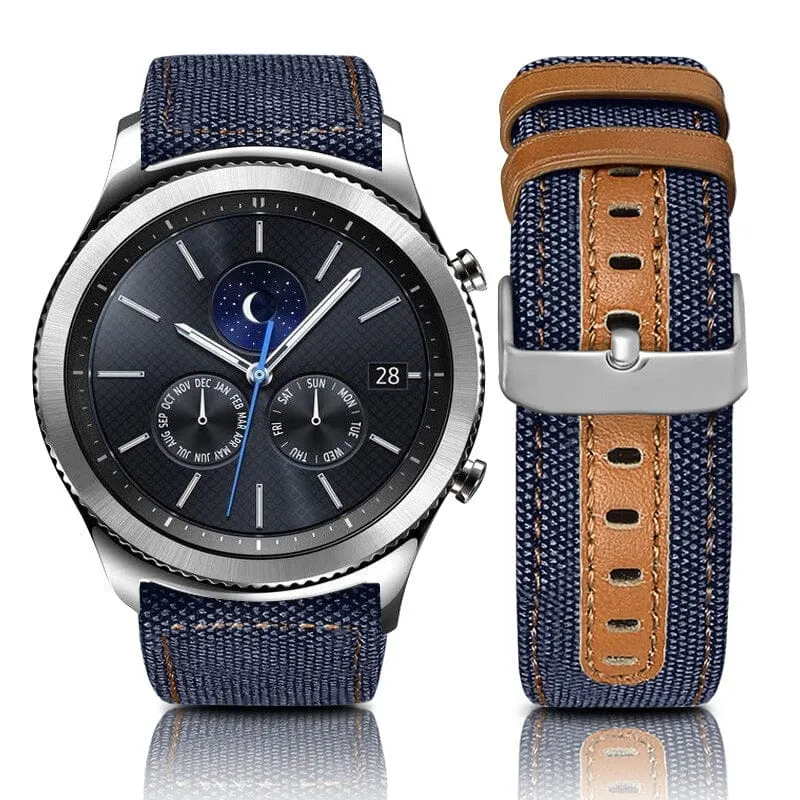 Garmin Fenix 6x Denim & Leather Watch Straps