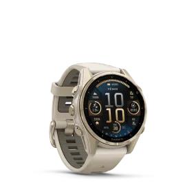 GARMIN fēnix® 8 - 43MM - AMOLED, SAPPHIRE - SOFT GOLD/FOG GRAY