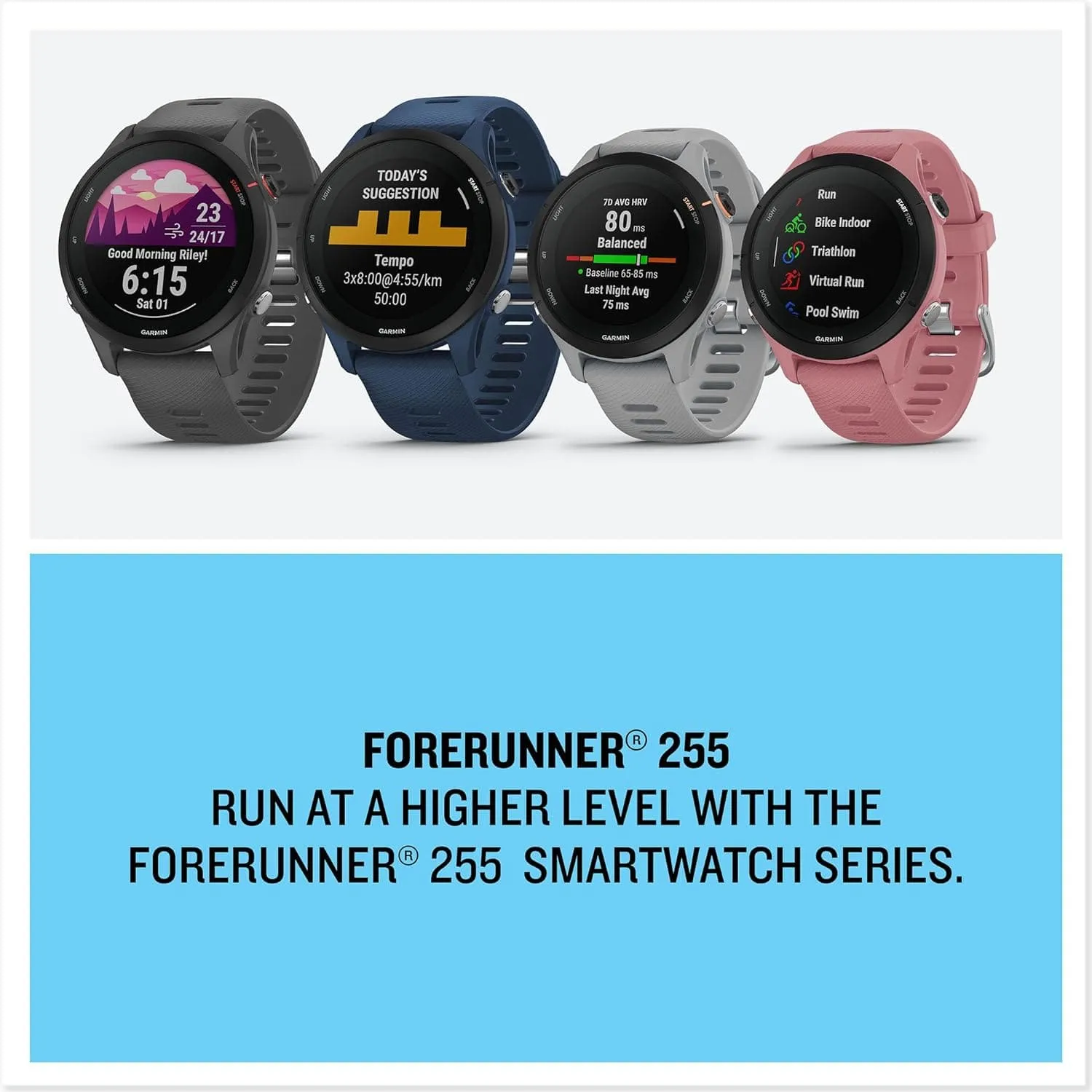 Garmin Forerunner 255S GPS Smartwatch - Pink