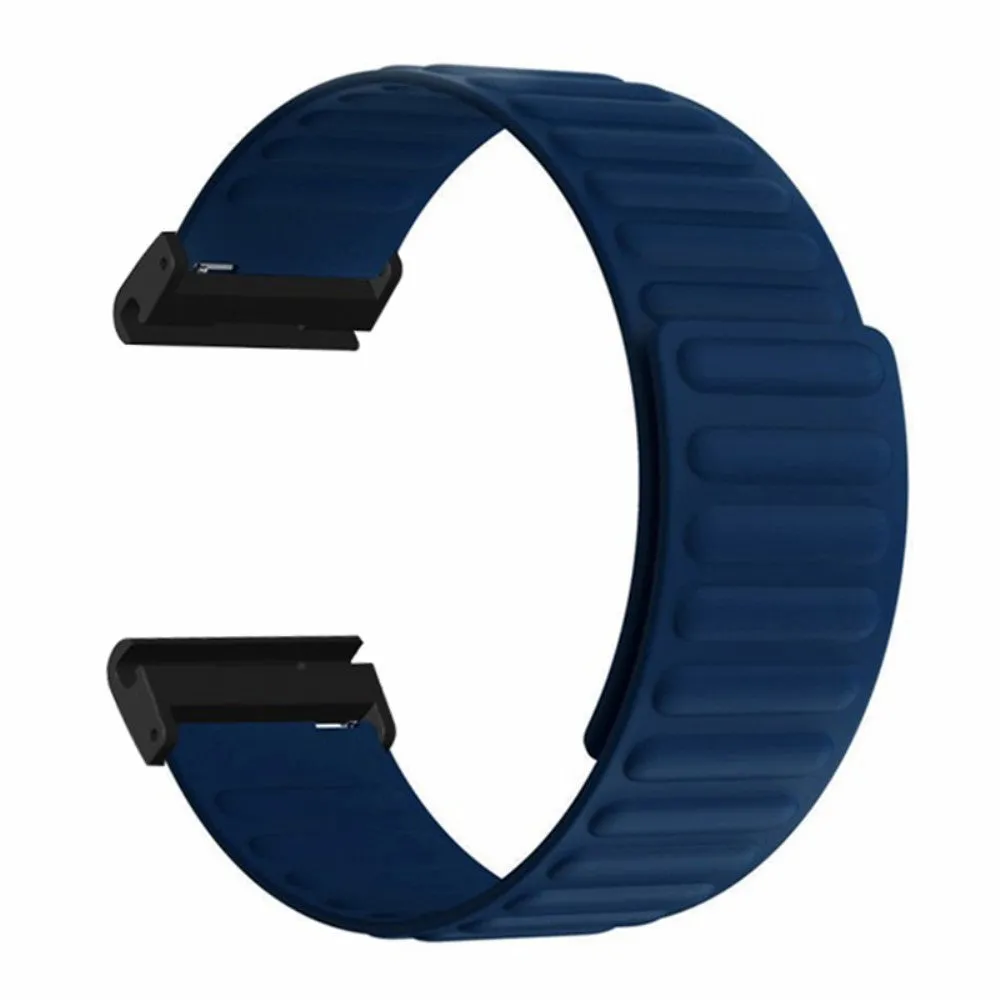 Garmin Quatix 3 Silicone Sport Magnetic Wristband - Dark Blue