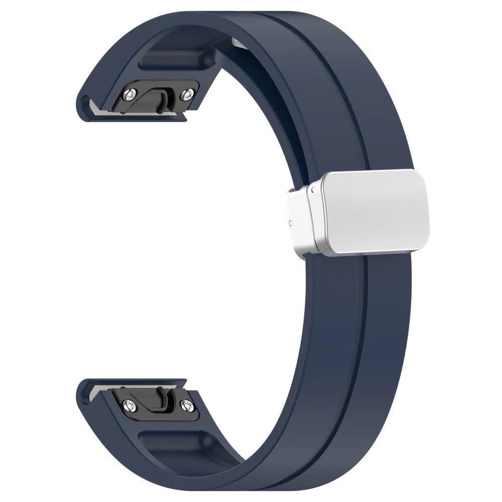 Garmin Vivoactive 4 silicone wristband with magnetic clasp (joint circumference: 170-230mm) - Blue