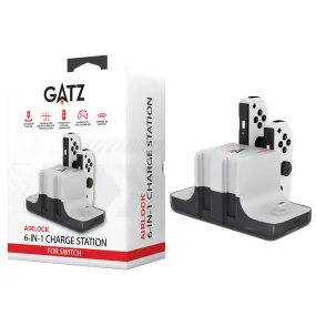 Gatz Airlock 6-in-1 Charging Station for Nintendo Switch