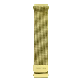 Gold OOZOO metal mesh bracelet with gold clasp