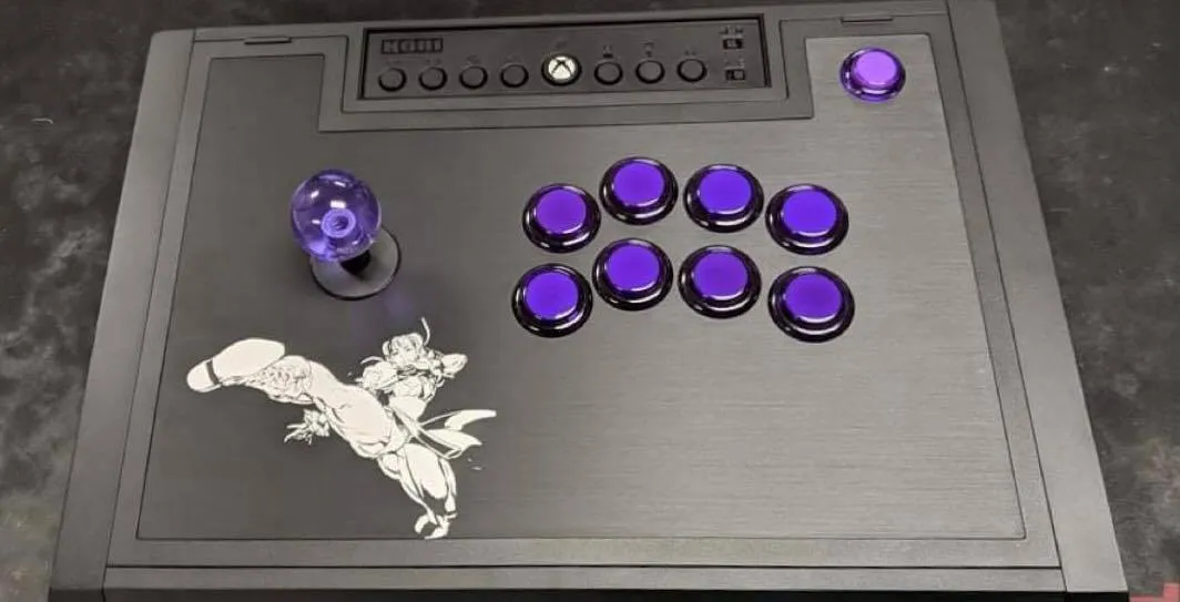 HIGH GRADE Aluminum Control Panel [HORI FIGHTING STICK ALPHA] NOIR