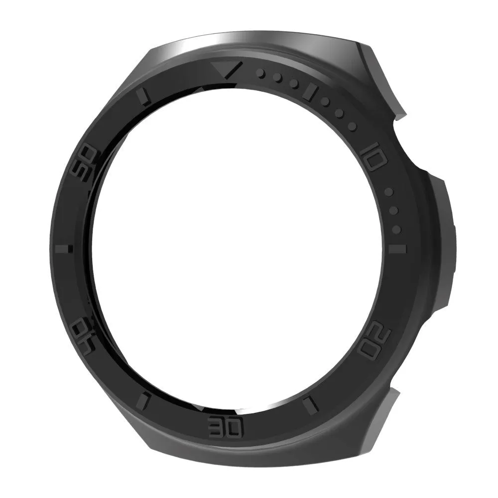 Huawei Watch 4 Pro Fleksibelt Plastik Cover - Sort