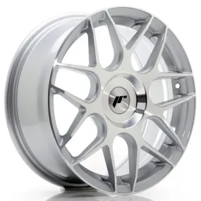 JAPAN RACING - JR WHEELS JR18 17X7 ET20-40 CUSTOM PCD MACHINED SILVER