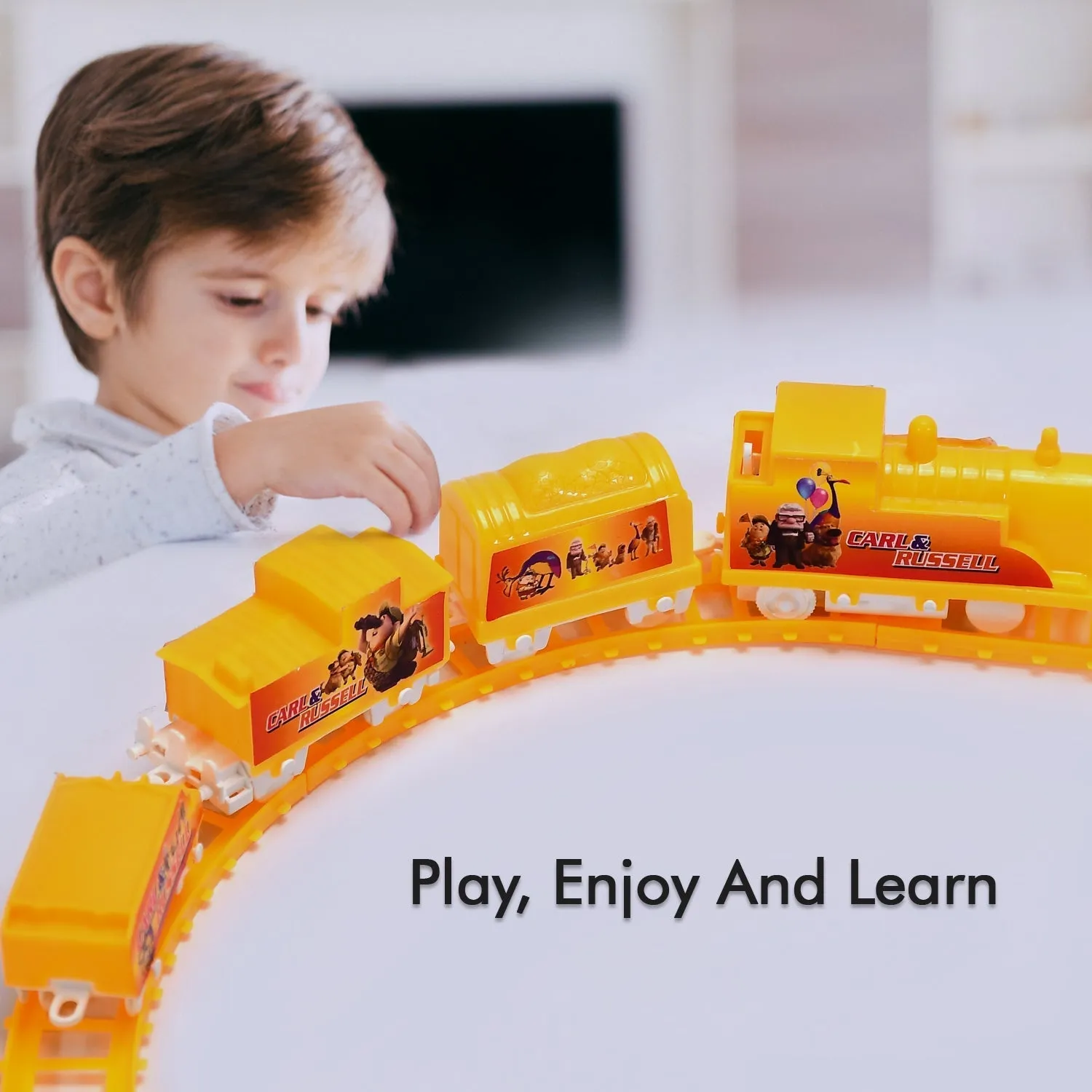 Kids Toy Train High Speed Big Train Play Set Toy Battery Operated Train Set