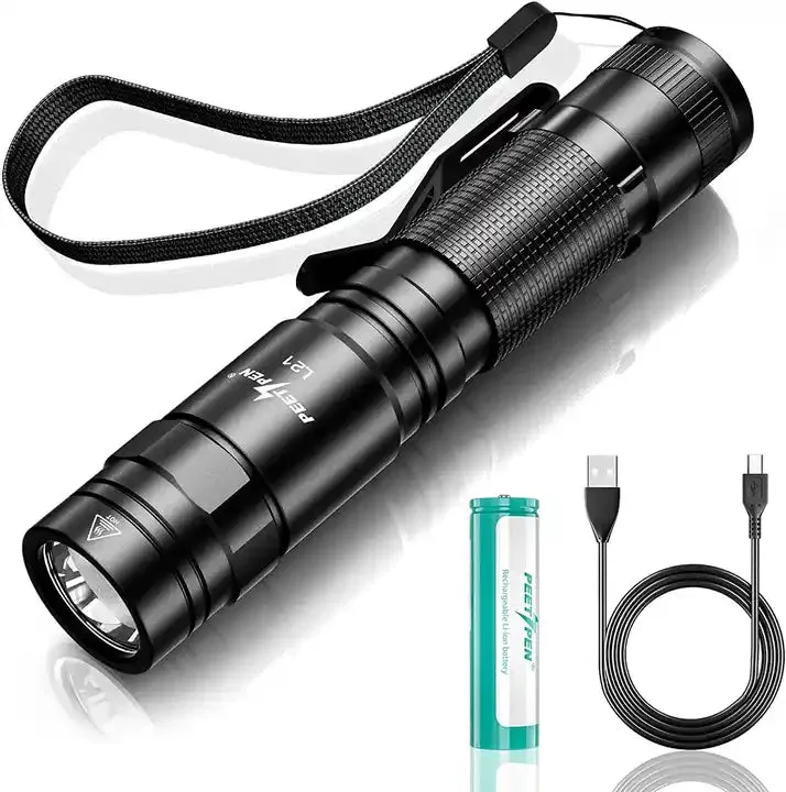 L21 Peetpen Super Bright Portable LED Torch Type-C Rechargeable Tactical Flashlight