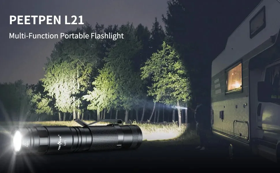 L21 Peetpen Super Bright Portable LED Torch Type-C Rechargeable Tactical Flashlight