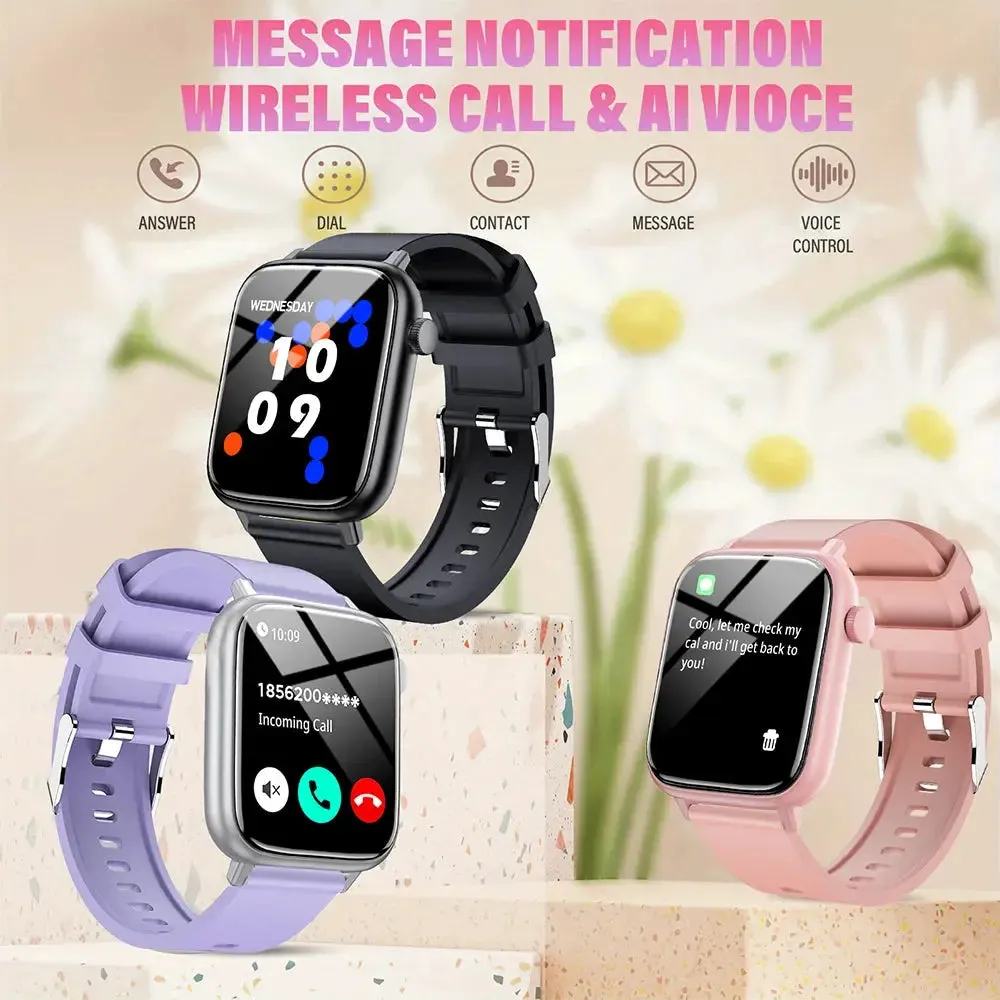 LAXASFIT New Smart Watch 2024 Bluetooth Talk Men's and Women's Smartwatch IP68 Waterproof Fitness Bracelet with Customized Dials