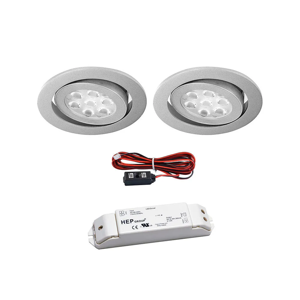 LED Swivel 2 Downlights Kit 8.4 Watt