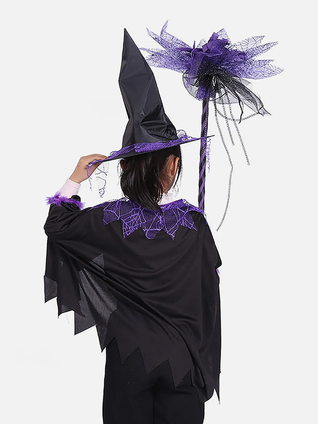 Little Surprise Box Witch Broom Stick for Halloween Costume Party & Halloween Home office Decor