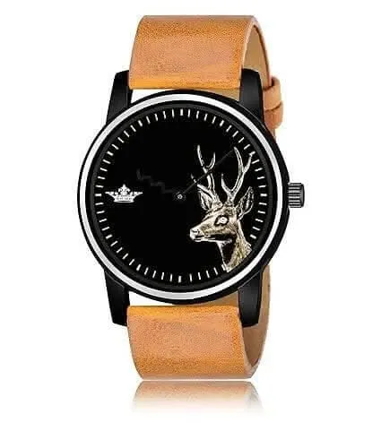 LOREM Black Bear Analog Watch For Men LR69