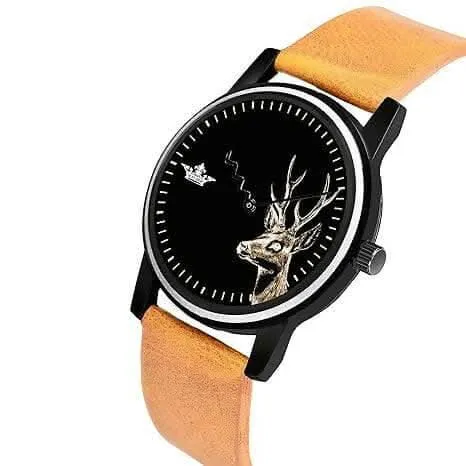 LOREM Black Bear Analog Watch For Men LR69