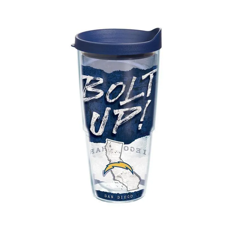 Los Angeles Chargers Statement 24 oz. Tervis Tumbler with Lid - (Set of 2)