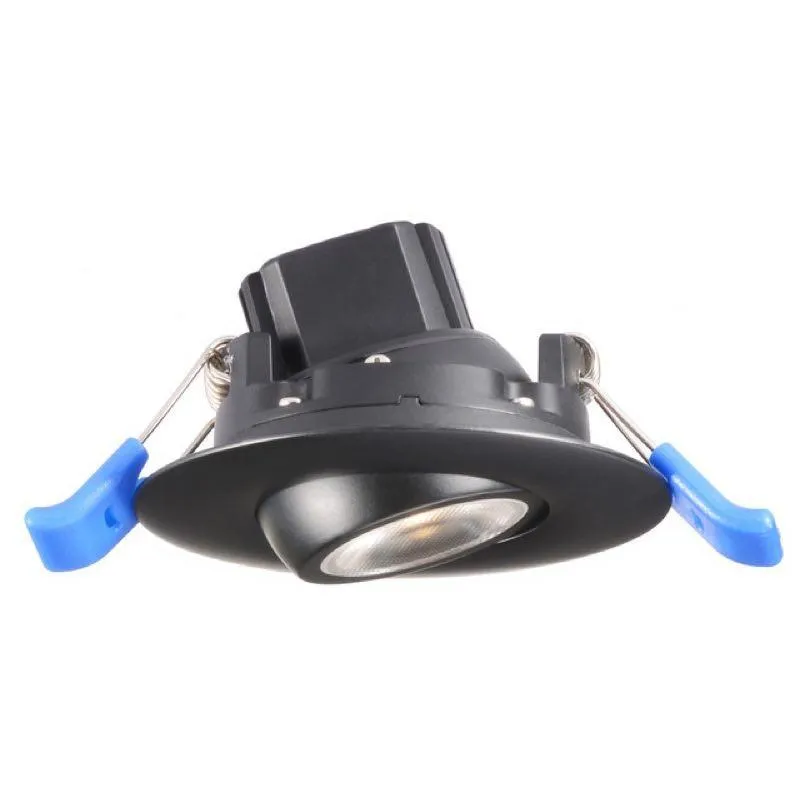 Lotus LED Lights - 2 Inch Eyeball - Round Gimbal LED Downlight - 4100K - Nickel Finish