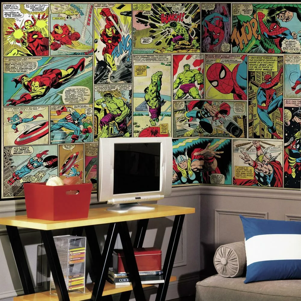 Marvel Comic Panel XL Spray and Stick Wallpaper Mural