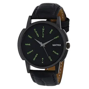 Matrix Analog Black Dial Men's Watch-WCH-176